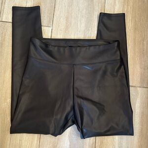 Express leather-look leggings